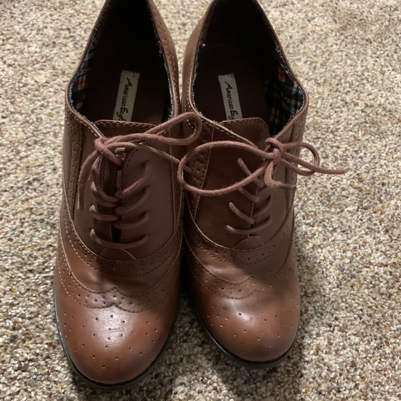 Cognac Heels/Booties - Picture 4 of 5